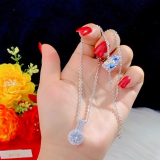 Dây chuyền mặt mạ bạch kim