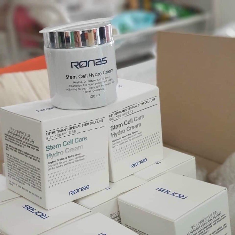 Kem Dưỡng Da Ronas Dưỡng Ẩm Da Mặt Ronas Stem Cell Care Hydro Cream 100ml