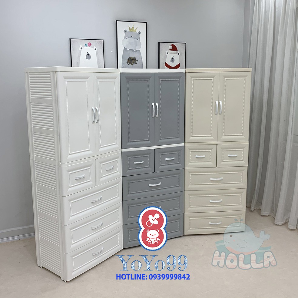 Tủ nhựa Holla 5 tầng 6 ngăn cao cấp HL-0919