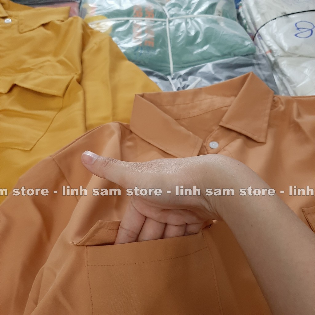 Áo sơ mi trắng nữ cổ bẻ tay ngắn - lỡ phong cách ulzzang HACHIKI form freesize dáng rộng unisex TRƠN HAI TÚI ASM02 | BigBuy360 - bigbuy360.vn