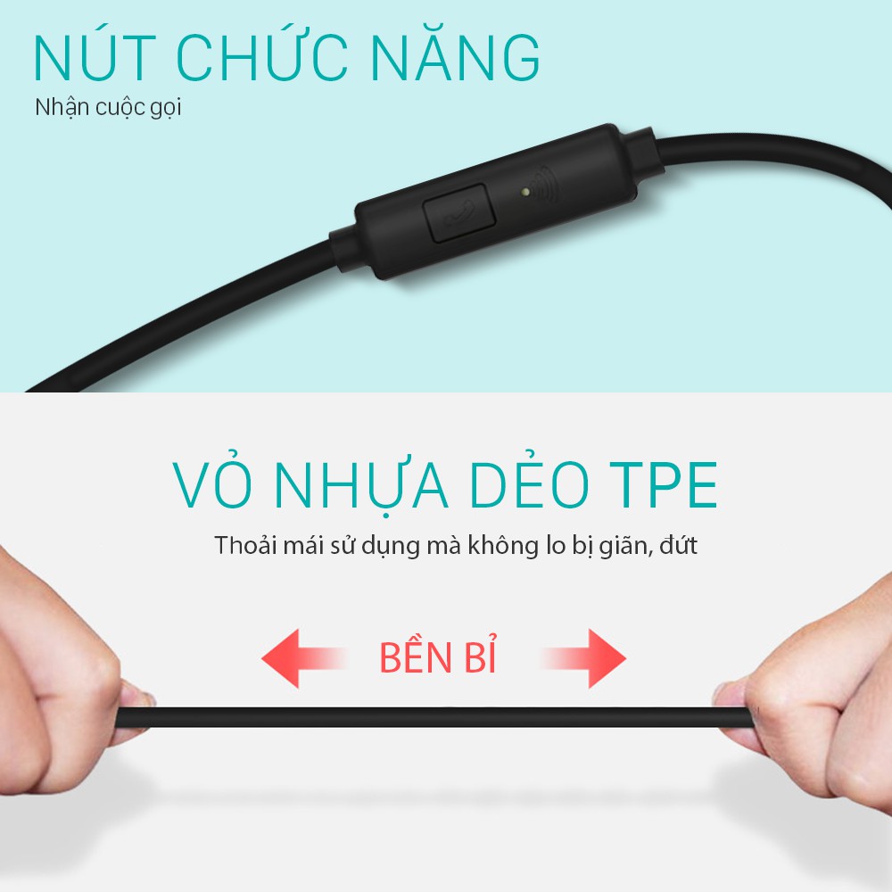 Tai nghe FENGZHI K3L jack 3.5mm có dây nhét tai chính hãng dành cho iPhone Samsung Oppo Vivo Huawei Xiaomi