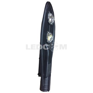 Đèn đường 100w LEDCOM hình chiếc lá thân đen siêu sáng