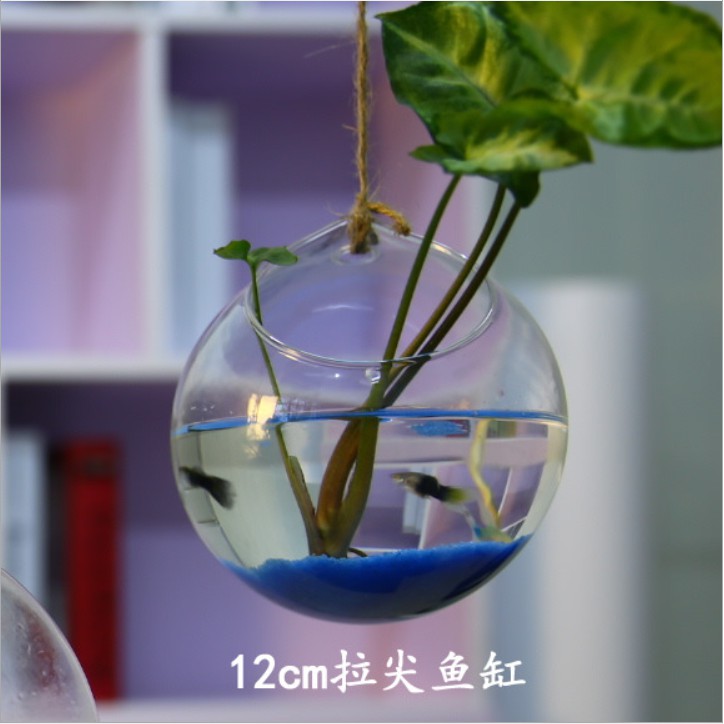 Cầu thủy tinh 12cm loại móc vát làm trang trí thủy sinh, tiểu cảnh