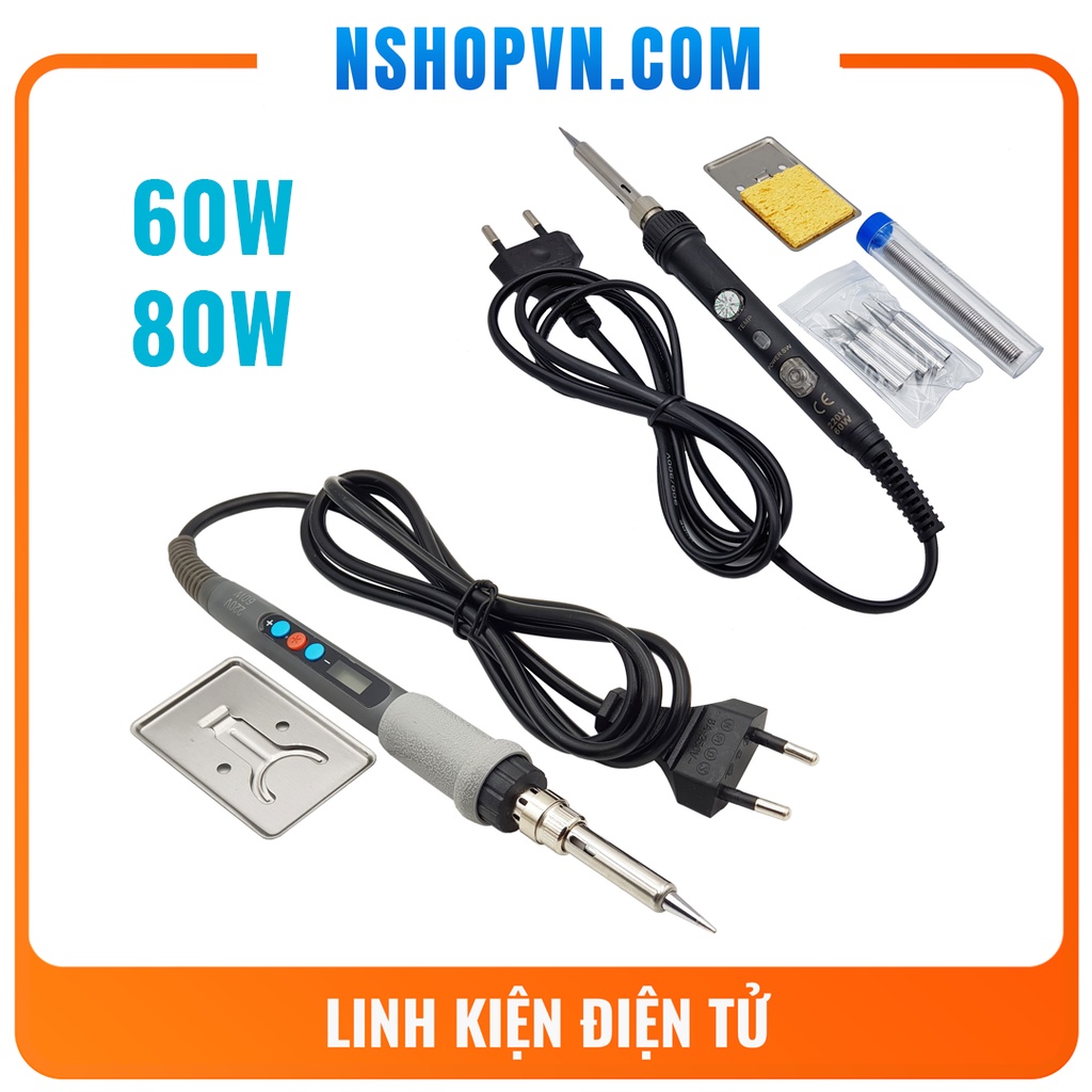 Mỏ hàn 60W TQ936 điều chỉnh nhiệt độ / mỏ hàn thường / 908 80W cao cấp / tay hàn 907