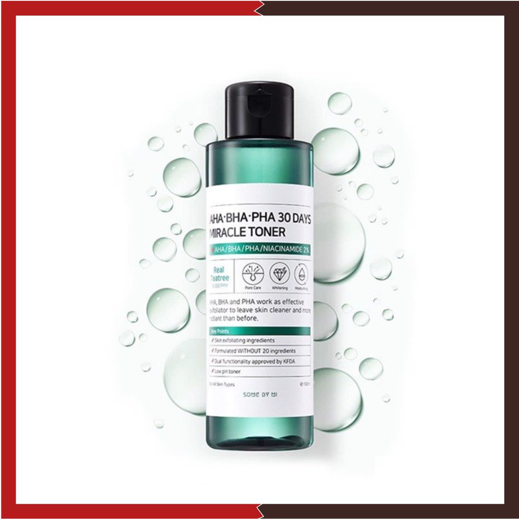 Toner Dưỡng Ẩm Làm Sạch Some By Mi AHA BHA PHA 30 Days Miracle Toner ঔ🅷