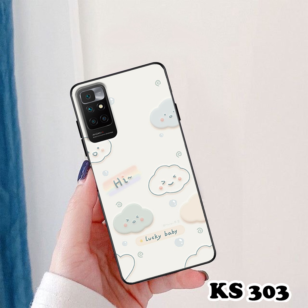 Ốp lưng Xiaomi Redmi 10 - Redmi 10A - Redmi 10C - Ốp in hình gấu &amp; thỏ đang yêu - lưng nhám viền TPU cao cấp