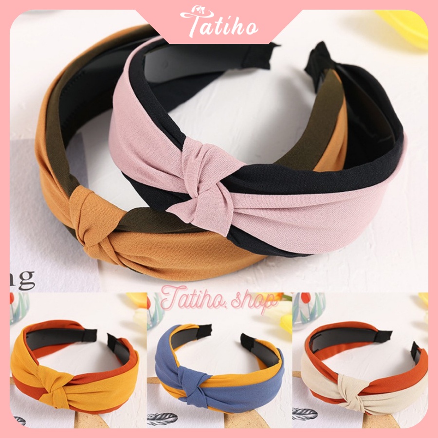 [Hàng Xịn, Giá Tốt] Mấn Cài Tóc Unisex, Băng Đô Chất Liệu Vải Phối 2 Màu Phong Cách Hàn Quốc Basic - Mã CT000