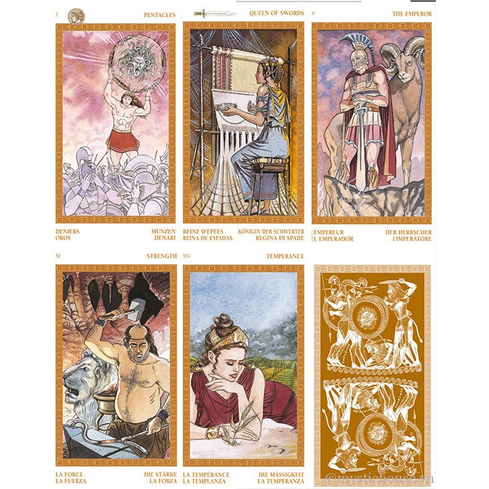 Bài Tarot Olympus Tarot handmade kích thước gốc