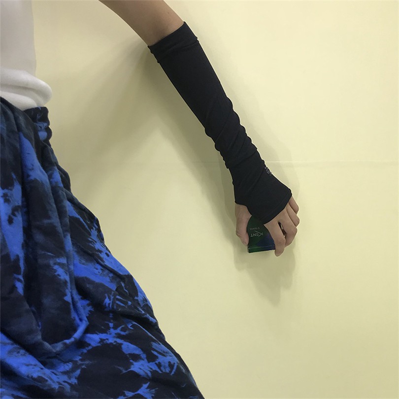 Găng Tay Vải Lụa Mát Dễ Phối Đồ Tiện Dụng 129113Găng Tay Chống Nắng Thiết Kế Cá Tính Cho Nam Và Nữ