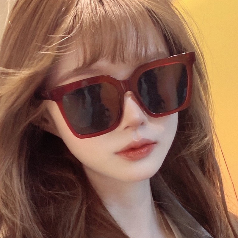 (KIQI-FASHION) COD Kính Mát Gọng Vuông Chống Tia Uv400 Phong Cách Cổ Điển Thời Trang Cho Nam Và Nữ
