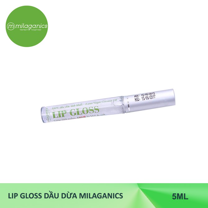 Lip Gloss Dầu dừa MILAGANICS 5ml