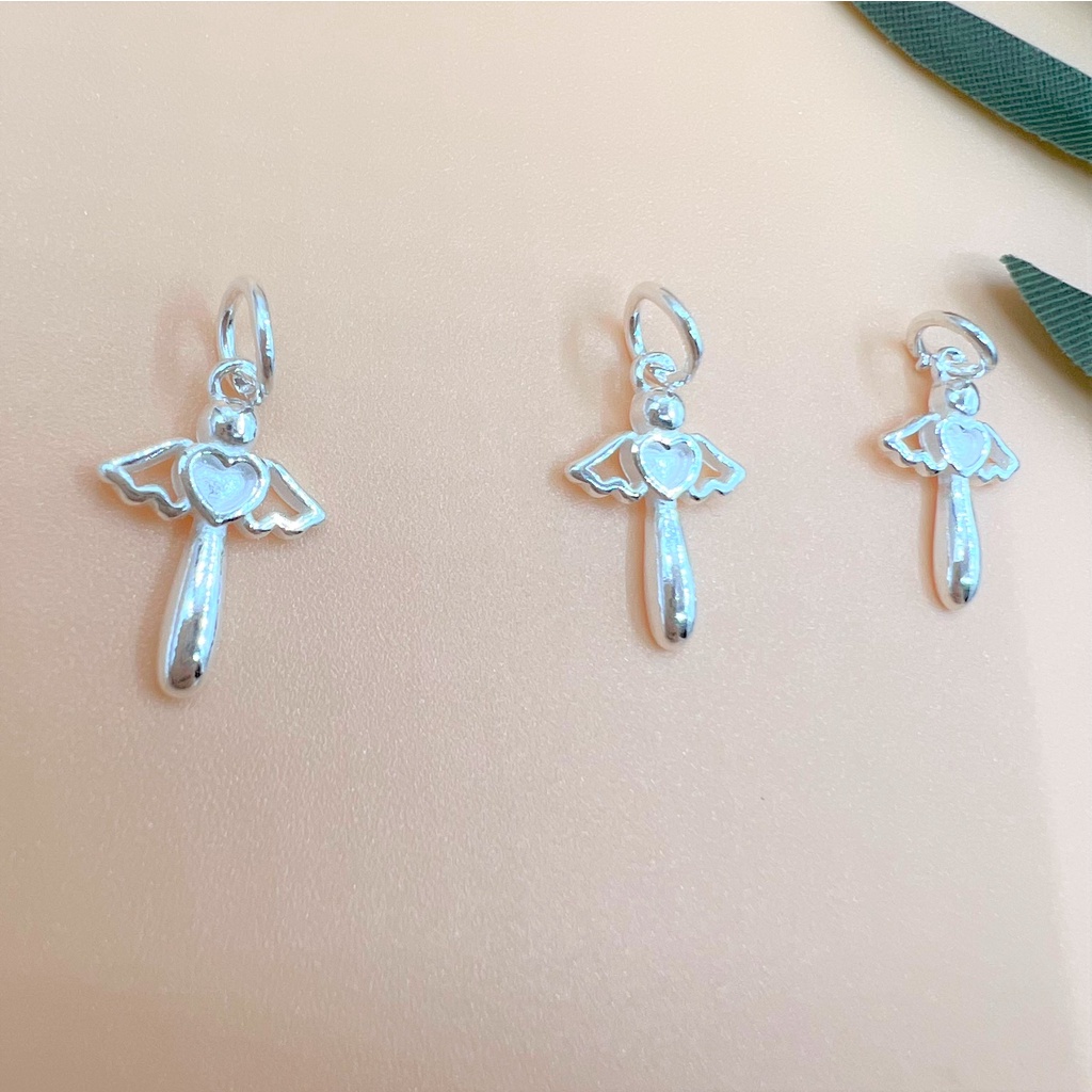 Charm bạc móc treo cây thánh giá Christian Cross - Charm Bạc 925 - Mã CB082