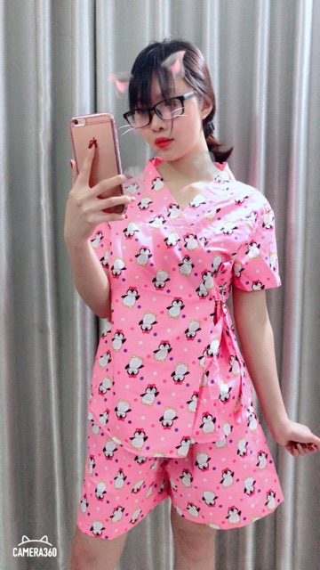 Bộ ngủ kimono tay ngắn quần ngắn siêu xinh | BigBuy360 - bigbuy360.vn