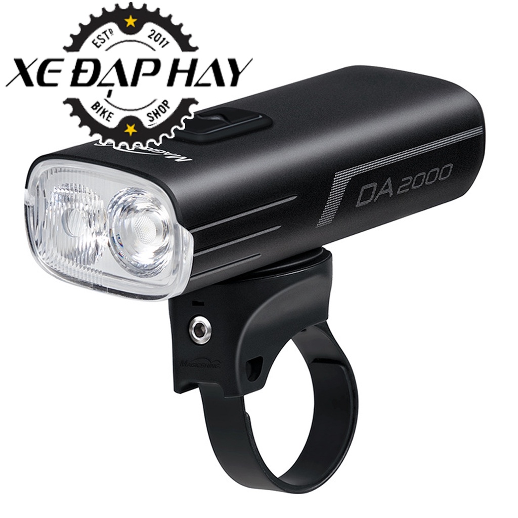 [Đèn Xe Đạp Cao Cấp] Chính Hãng MAGICSHINE DA 2000 Độ Sáng 2000 Lumen Sạc Pin USB 6700mAh, Thời Gian Sáng Tối Đa 27 Giờ