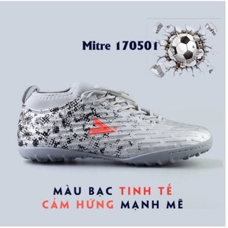 Giày bóng đá Mitre (Trắng - bạc)