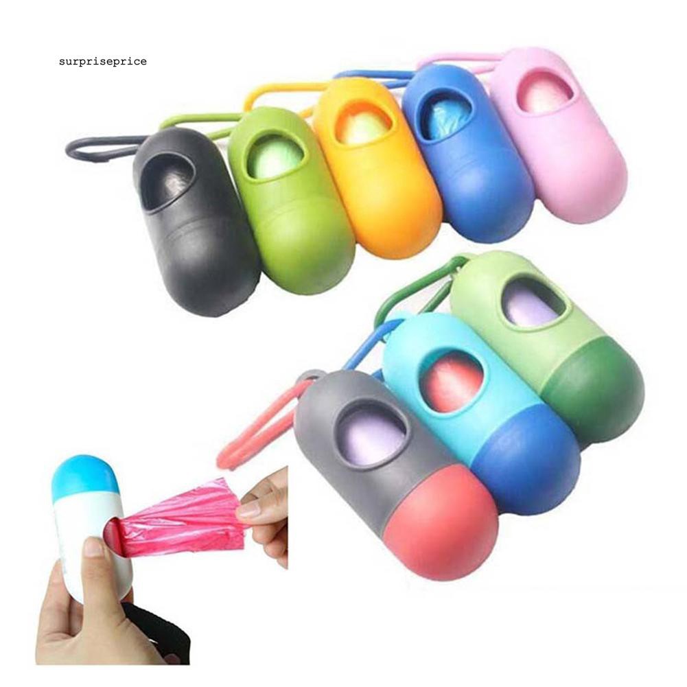 Hộp mini đựng túi rác vệ sinh cho thú cưng kèm phụ kiện