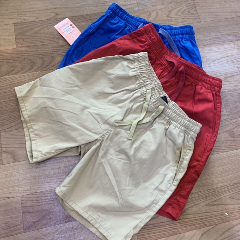 Quần short kaki mềm bé trai, hàng lên từ vải dư, trơn