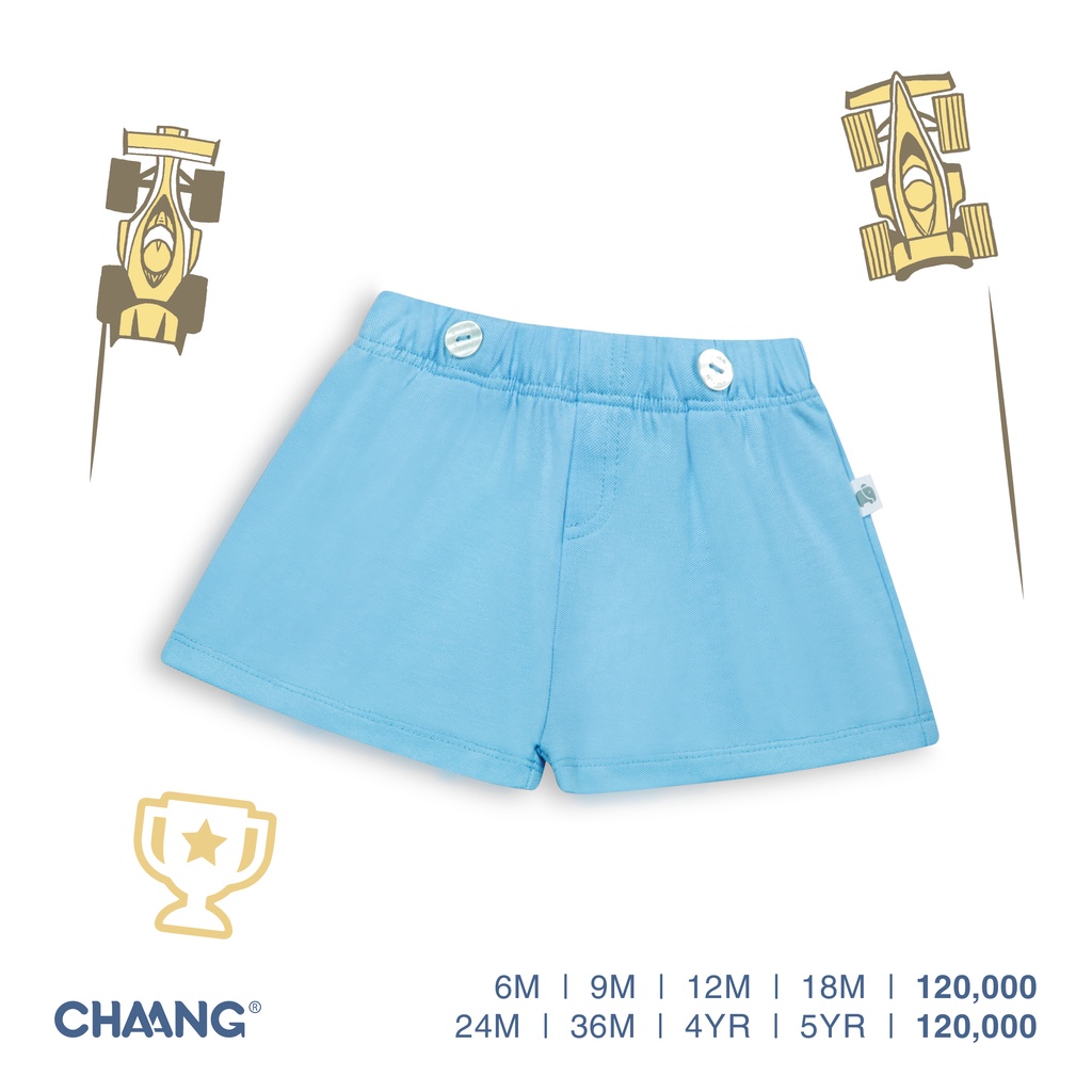 [CHAANG]Quần short Active xanh da trời CHAANG