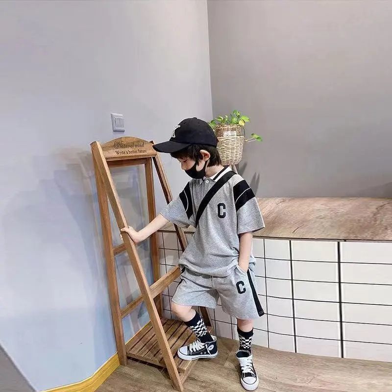 Set Đồ Thời Trang Mùa Hè Phong Cách Hàn Quốc Mới Cho Bé Trai