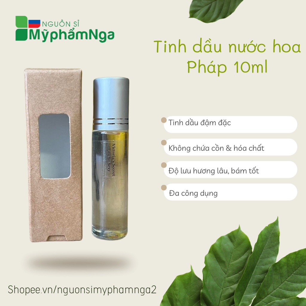 Tinh dầu nước hoa Pháp 10ml dạng lăn (nhiều mùi hot)