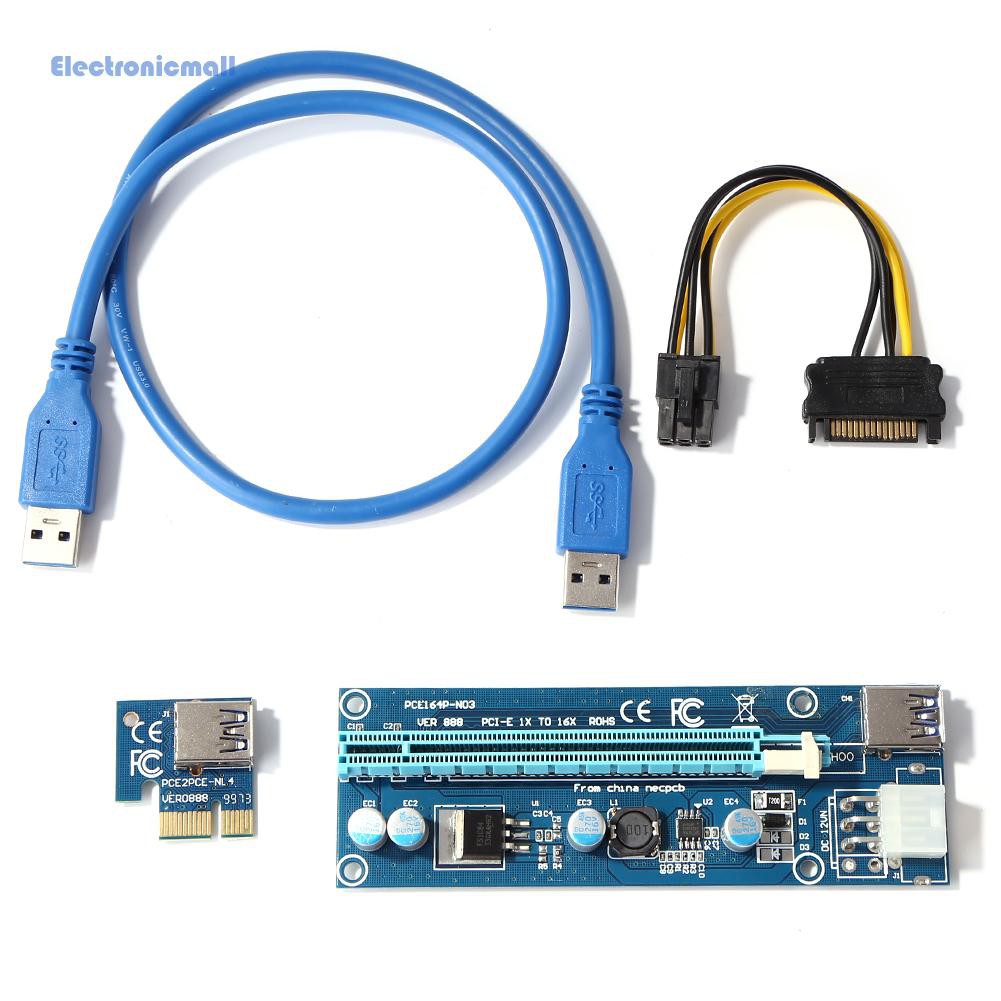 Thiết Bị Chuyển Đổi Pci Express 1x Sang 16x 6 Pin Pci-E Power | BigBuy360 - bigbuy360.vn