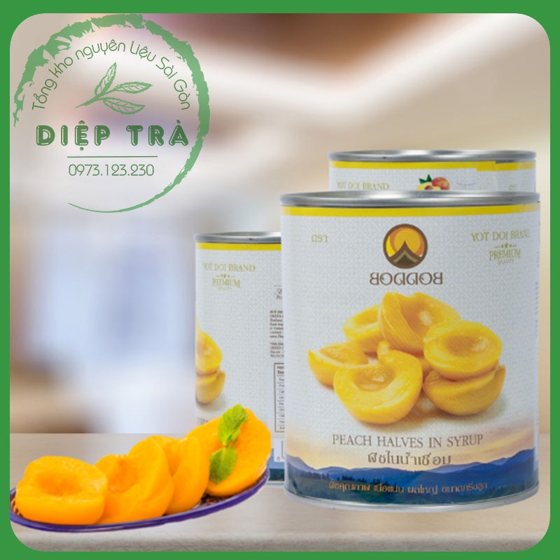 Đào Ngâm Thái Lan Lon 820g