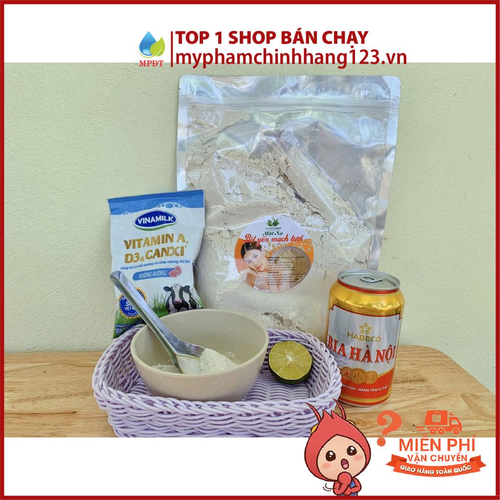 500gr Mặt nạ bột yến mạch nguyên chất bột yến mạch sữa tươi trắng da , mờ thâm nám, phục hồi da hư tổn, tẩy da chết