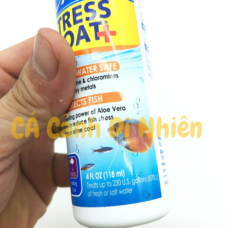 Dung dịch API STRESS COAT+ 118 ML giảm Stress khử độc nước cho hồ cá