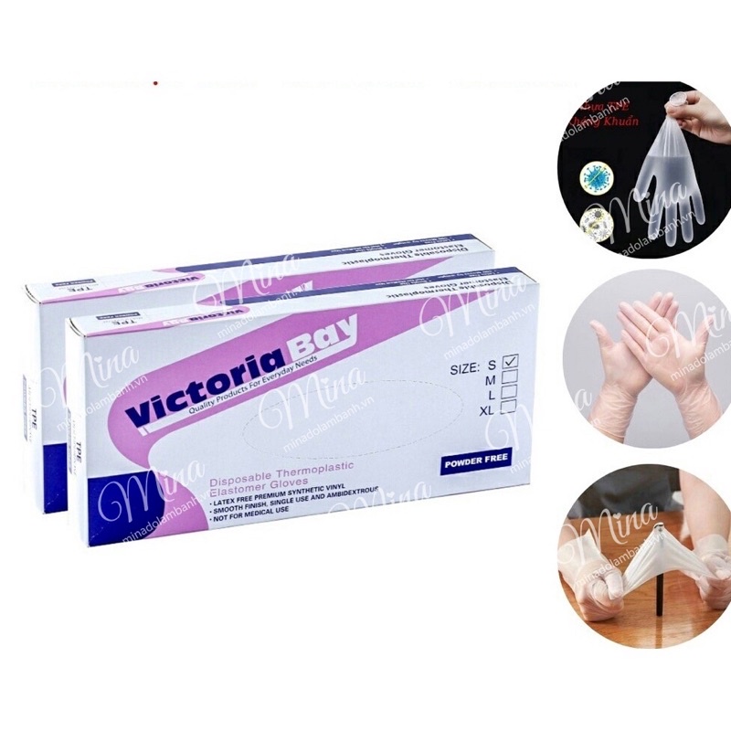 Găng tay Victoria Bay siêu dai làm bánh