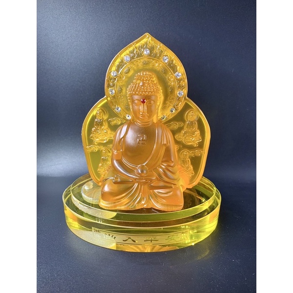 Tượng Phật Bà, Phật Tổ, Chuẩn Đề 2 mặt cao 16cm làm bằng lưu ly cao cấp đặt trên ô tô, phòng khách