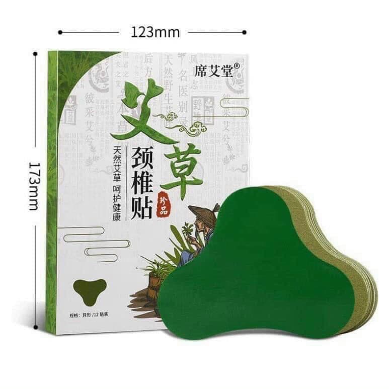 Miếng dán vai gáy đông y thảo dược. Hộp 12 miếng