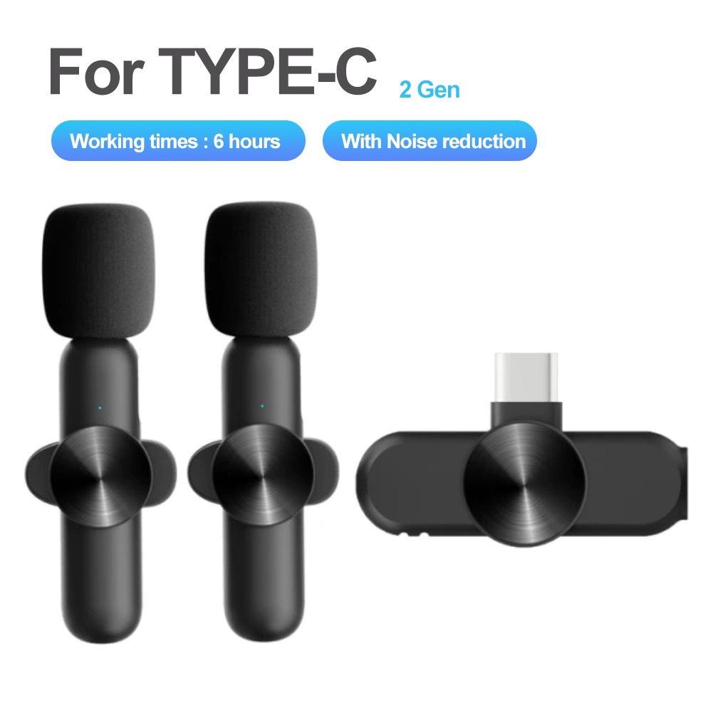 Micro Thu Âm Không Dây Quay Video Tiktok - Micro live tiktok shop - Khử Tiếng Ồn Cao Cấp - Khoảng Cách 20m