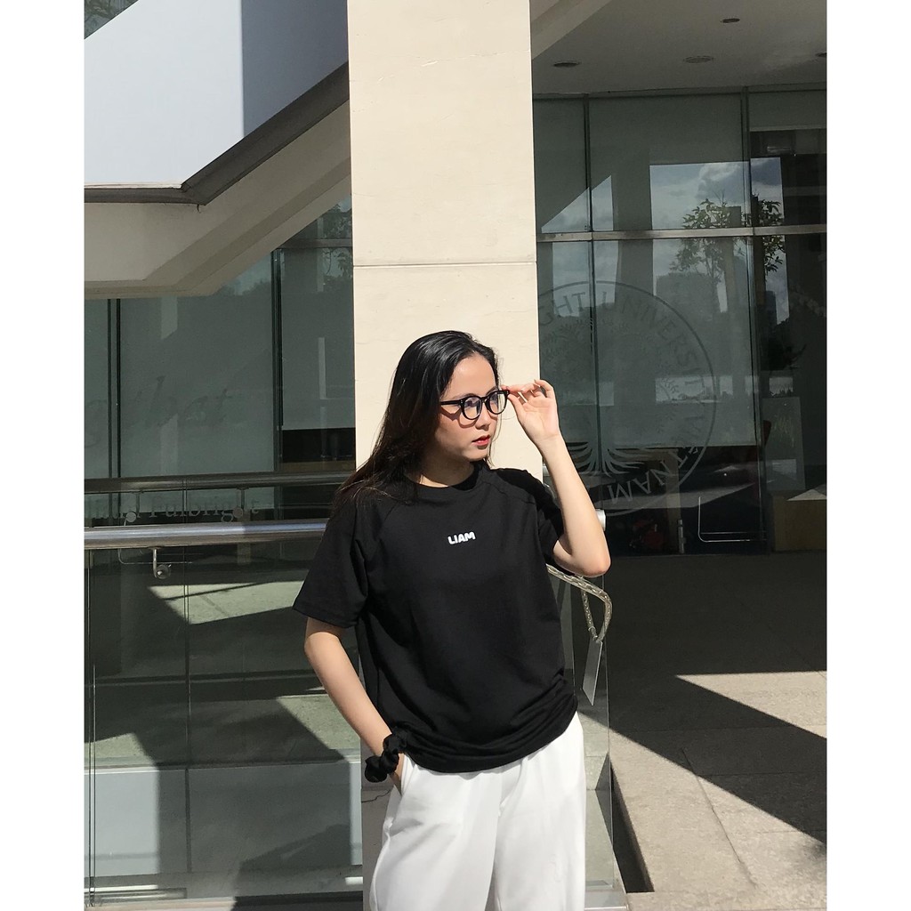 ÁO THUN UNISEX "BASIC TEE LIAM" CHẤT VẢI SIÊU DÀY SIÊU MỊN 100% COTTON DA CÁ -LiamStoreSG | BigBuy360 - bigbuy360.vn
