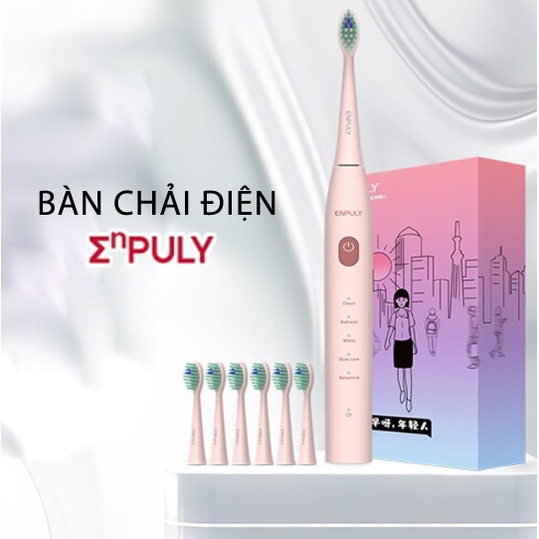 Bàn chải đánh răng tích điện Xiaomi, bàn chải thông minh pin sạc Enpuly B156