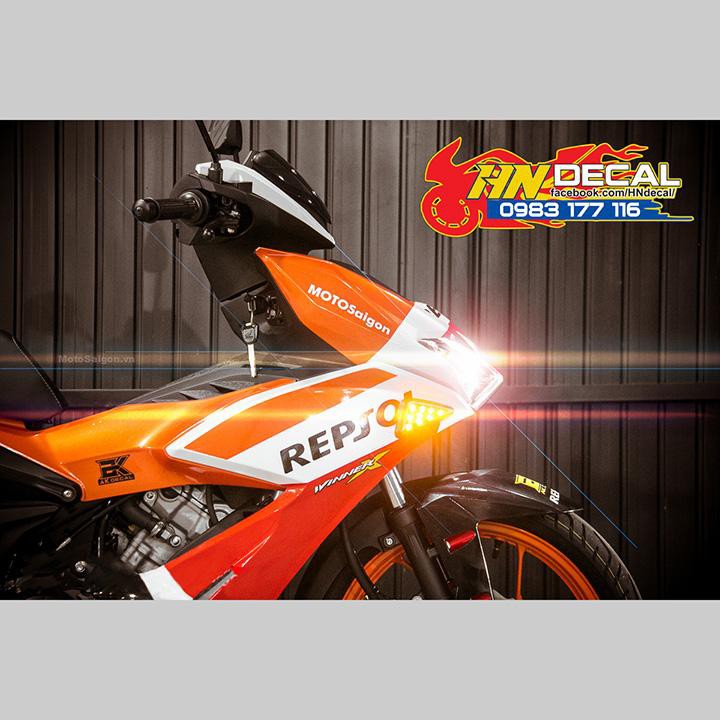 Tem Trùm Winner X Cam Trắng Repsol