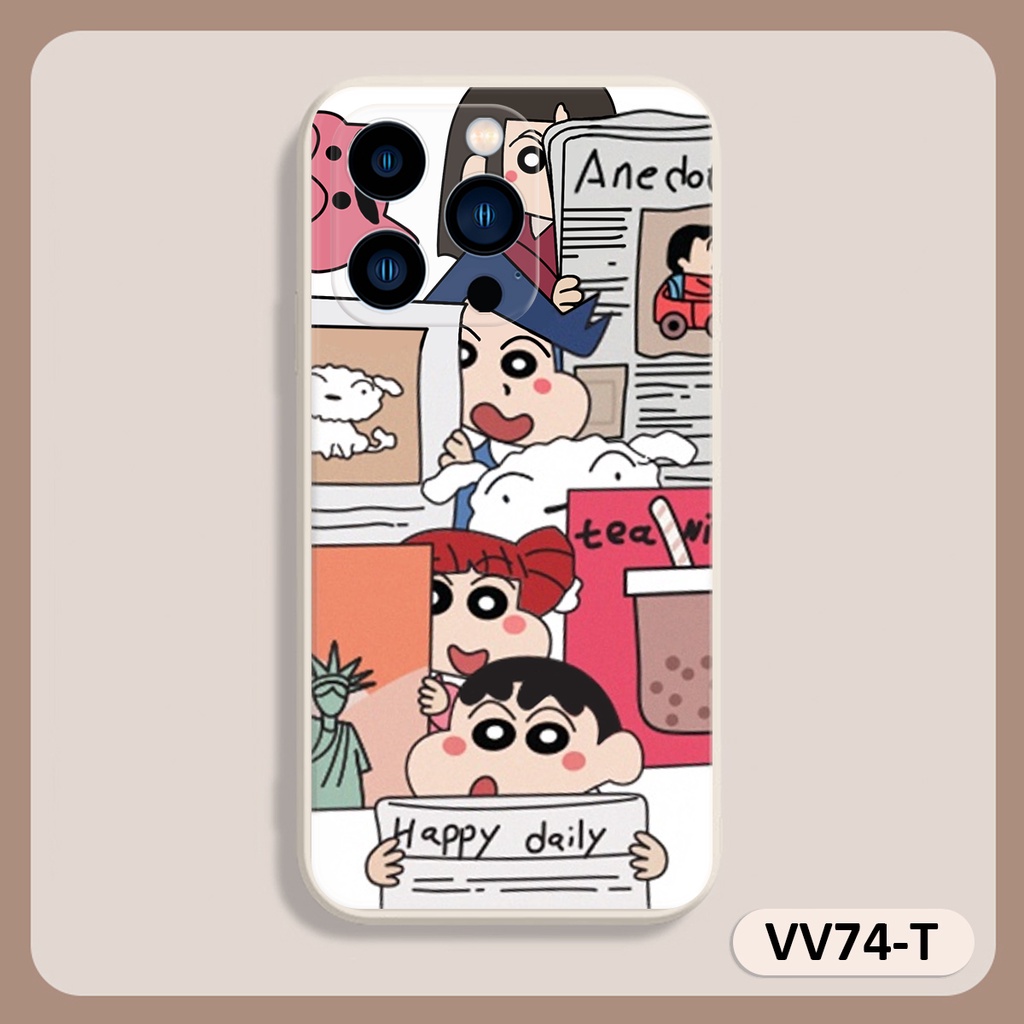 Ốp lưng ip Shin Happy Daily cạnh vuông 6/6plus/6s/6splus/7/7plus/8/8plus/x/xr/xs/11/12/13/pro/max/plus/promax