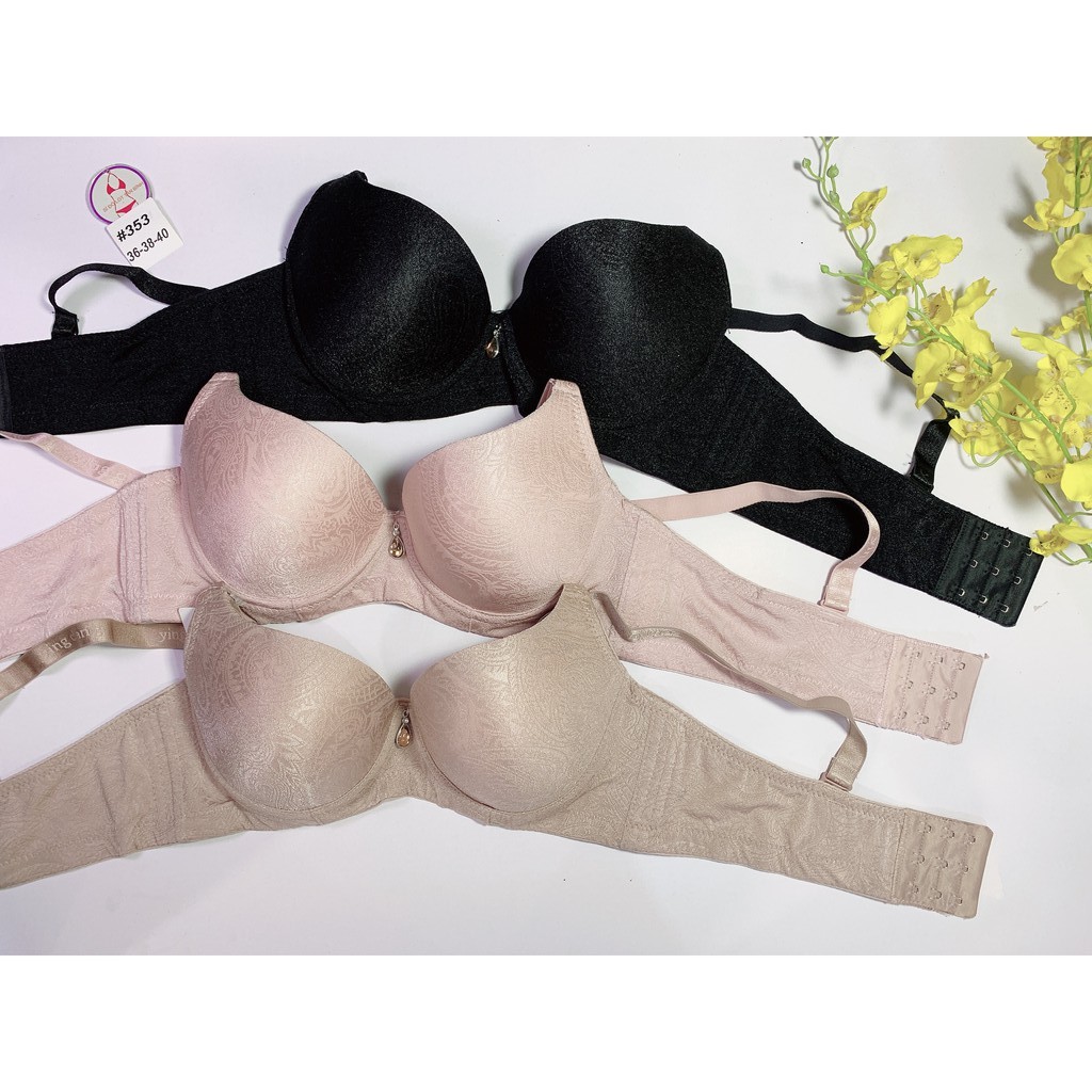 Áo Ngực cup C Thun Gấm Mút Ép Mỏng Form Ngực Lớn - 353