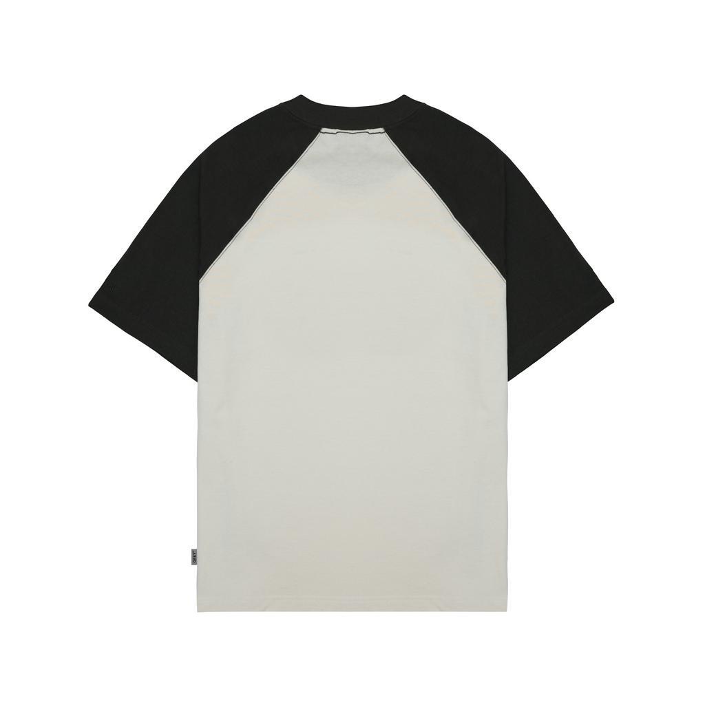 Áo thun Raglan Black Grey x Four Basic Grey Cream T302