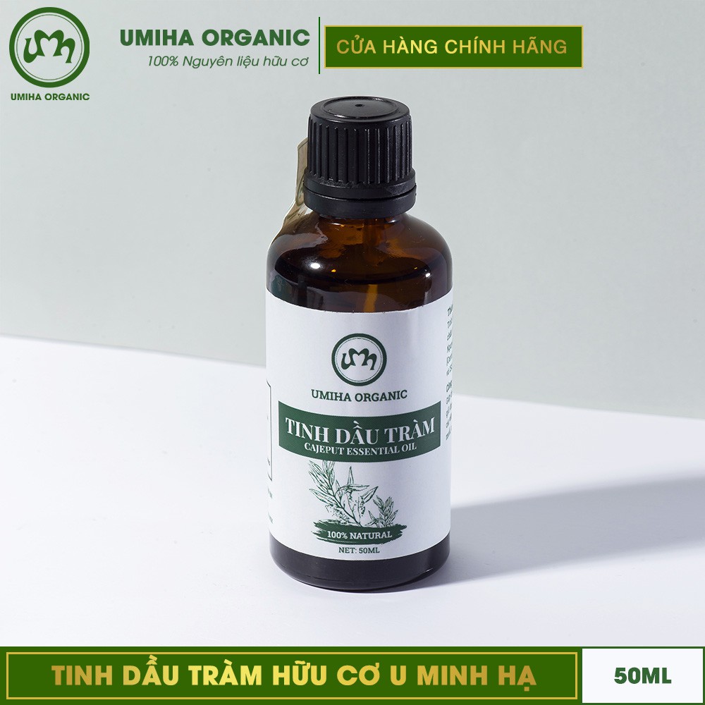 Tinh dầu tràm hữu cơ Umiha (10ml/50ml) nguyên chất dùng xông tắm xoa côn trùng cắn đốt cho Bé, Trẻ sơ sinh và Trẻ nhỏ