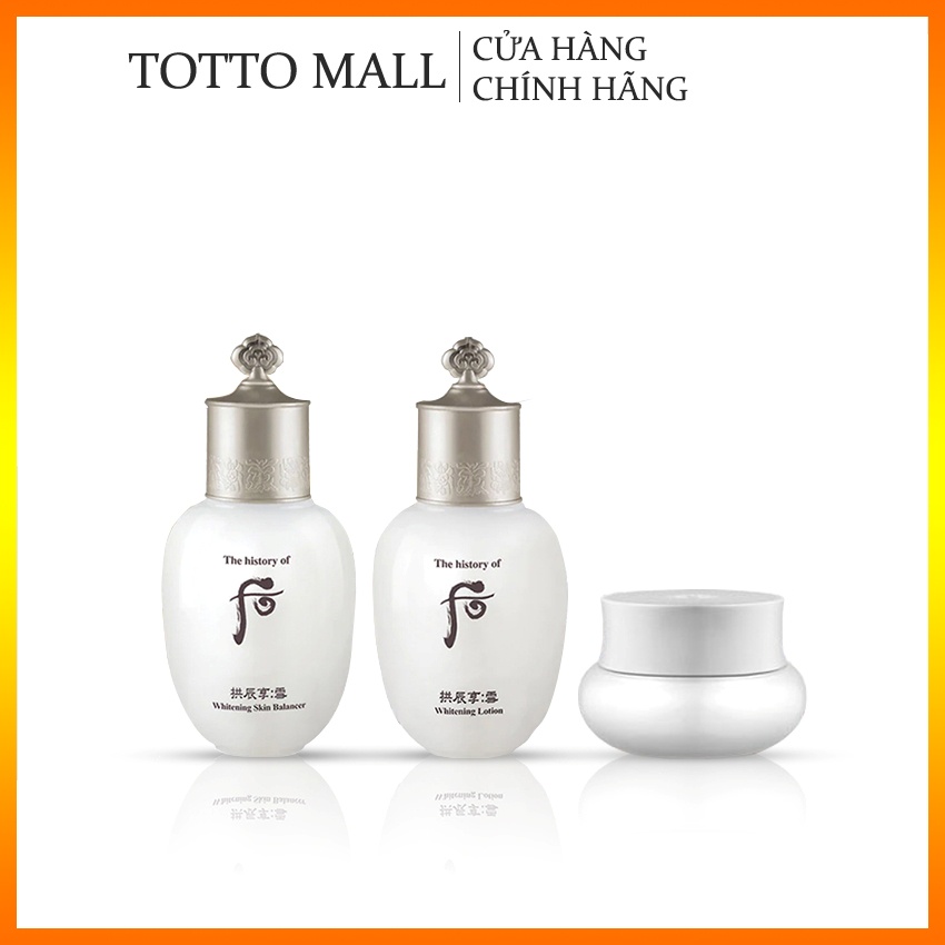 Bộ dưỡng trắng tri thâm nám tàn nhang Whoo Radiant White 3pcs Special Gift Kit 4