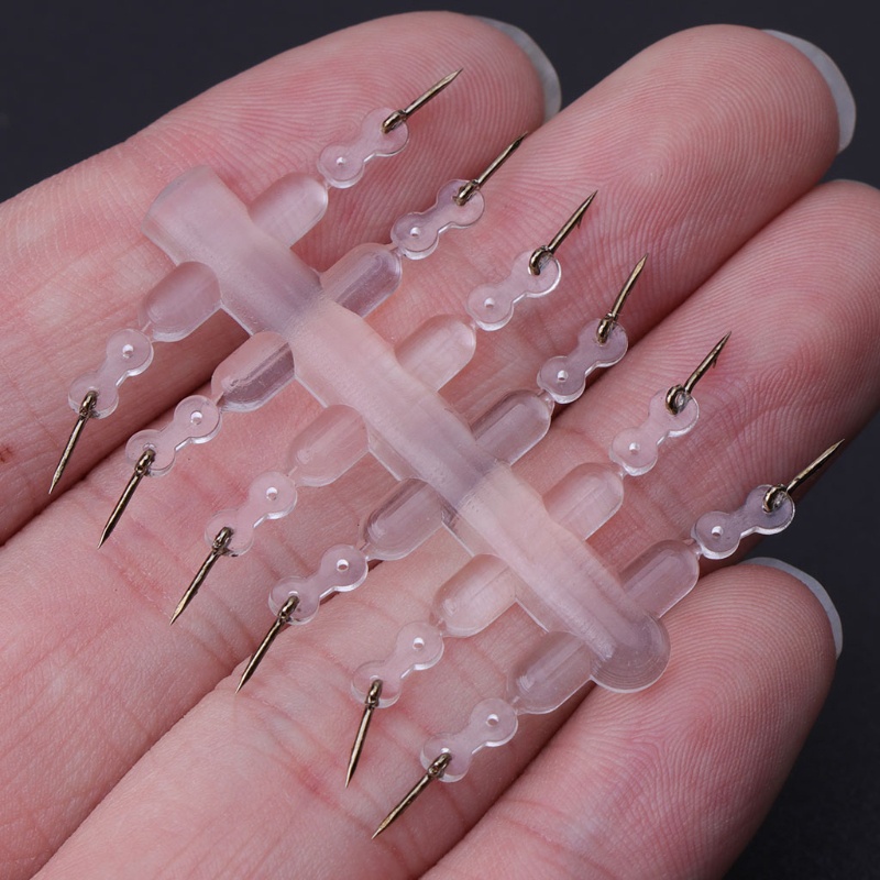 QQ Set 12 Móc Câu Cá Kèm Vòng Silicone Chuyên Dụng