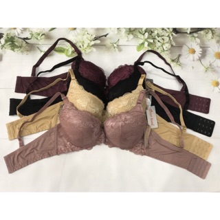 Áo ngực Thái Lan Sisterhood, áo lót big size cup C đai 3 móc ren quyến rũ mã 985, Leblur