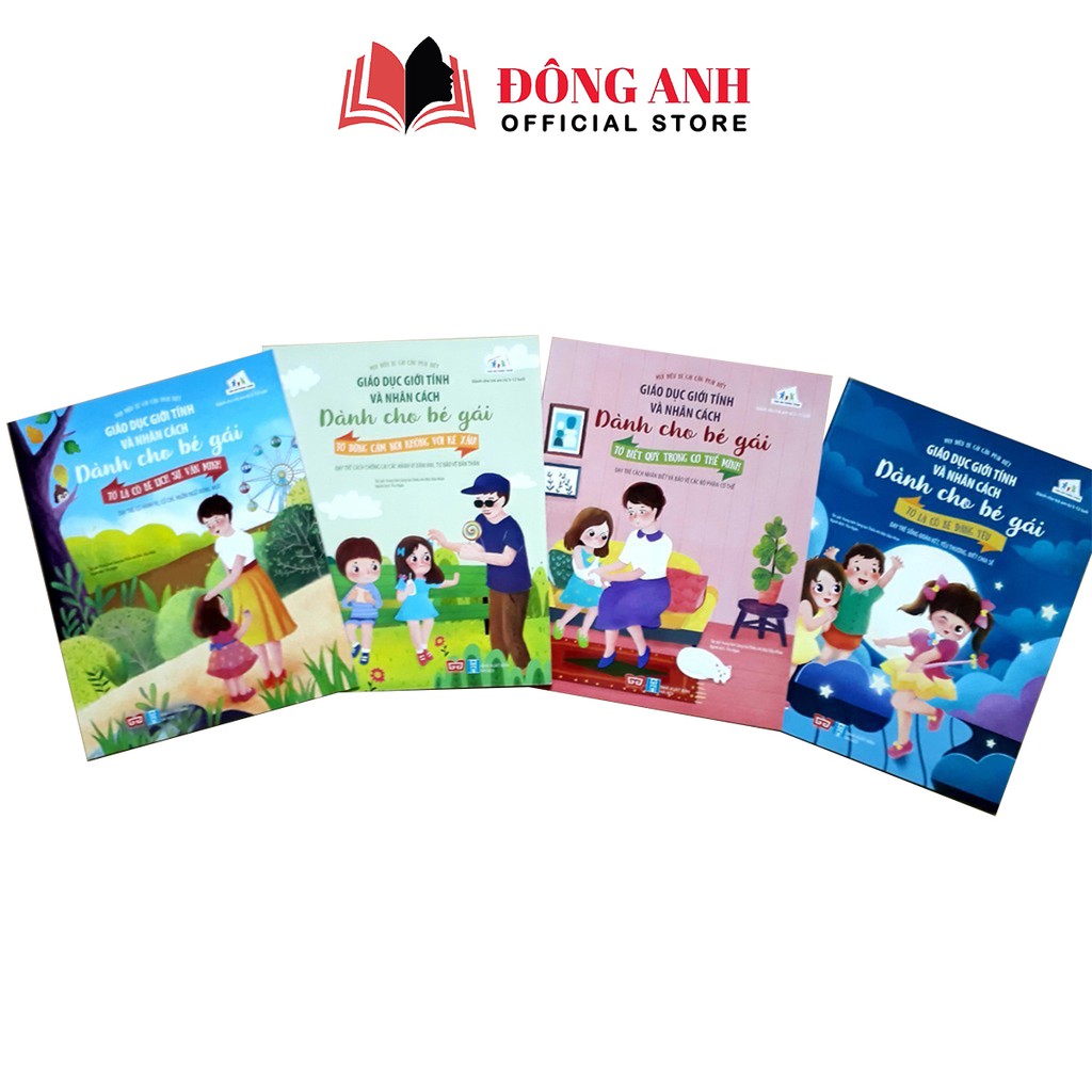 Sách - Combo 4 cuốn Giáo Dục Giới Tính Và Nhân Cách dành cho bé gái từ 5-12 tuổi