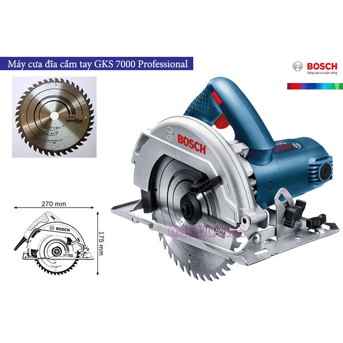 Máy Cưa Đĩa Bosch GKS 7000 184mm/1100W (06016760K0)