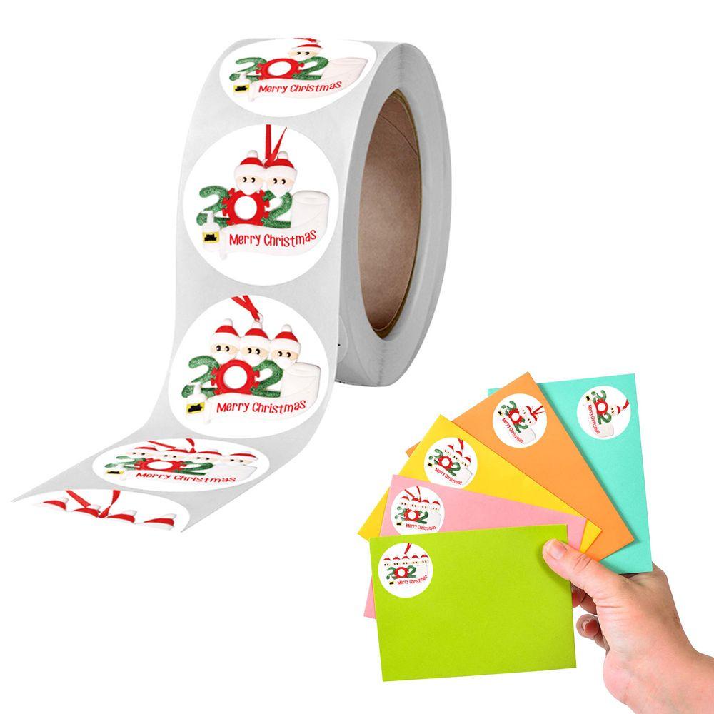 Set 500 Miếng Dán Trang Trí Phong Bì / Quà Giáng Sinh Độc Đáo DIY