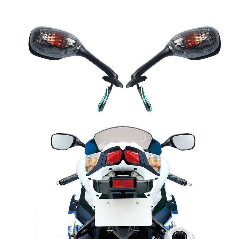 2 Kính Chiếu Hậu Có Đèn Led Cho Xe Máy Suzuki Gsxr600 / 750 Gsxr 1000 G5