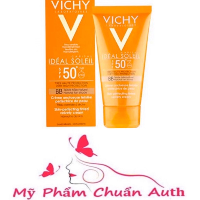 Kem chống nắng Vichy Ideal Soleil BB SPF50 50ml (có màu)