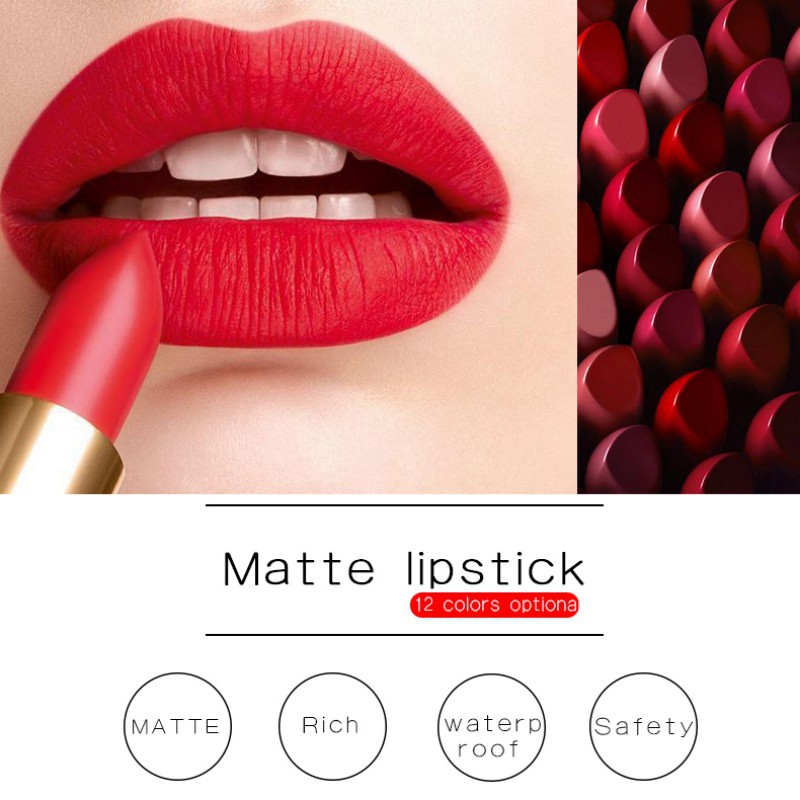 [Hàng mới về] Son lì màu đẹp mắt chống nước lâu trôi