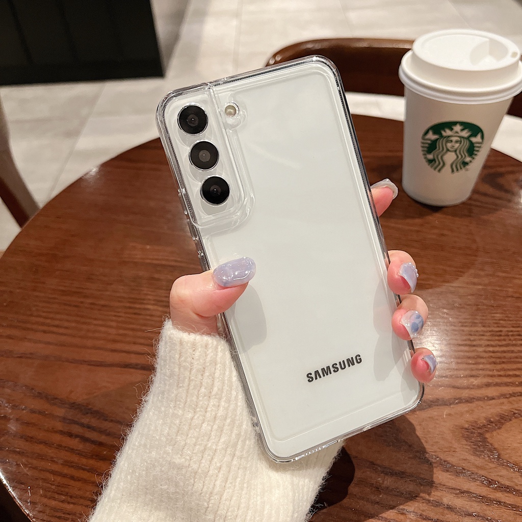 Ốp Điện Thoại Mềm Trong Suốt Chống Sốc Cho Samsung S23 S22 S21 S22 S21 S23 Plus Ultra Note20 A14 A23 A34 54 4G 5G