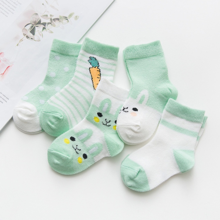 Tất cho bé hình hoạt họa dễ thương, chất cotton thoáng khí, co giãn tốt cho bé trai và bé gái TA458